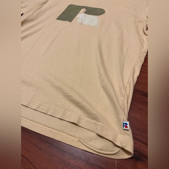 RUSSELL ATHLETIC MEN'S HERITAGE HEAVYWEIGHT FLOCK T-SHIRT - Picture 2 of 6